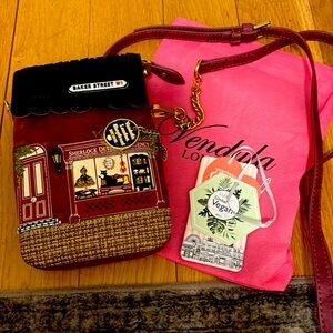 Rare NWT Vendula London Baker St. Sherlock Phone Pouch